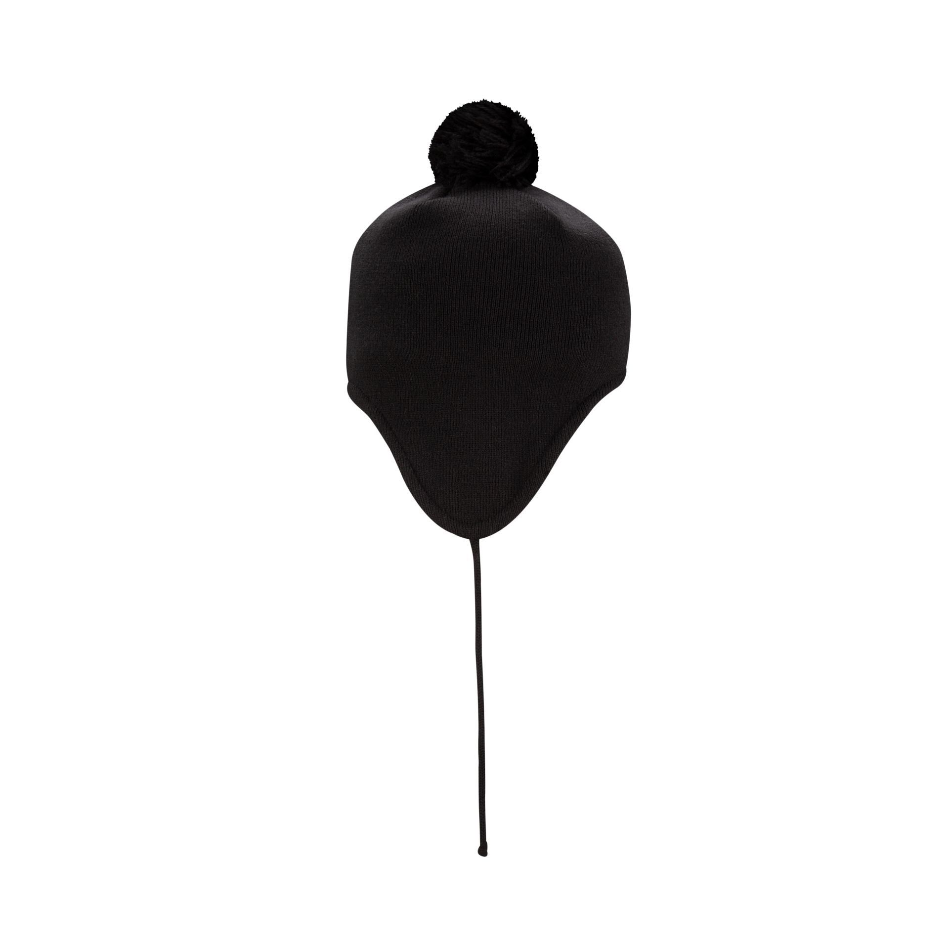 New Era Cap Black Pom Knit Ear Flap Hat - Image 5