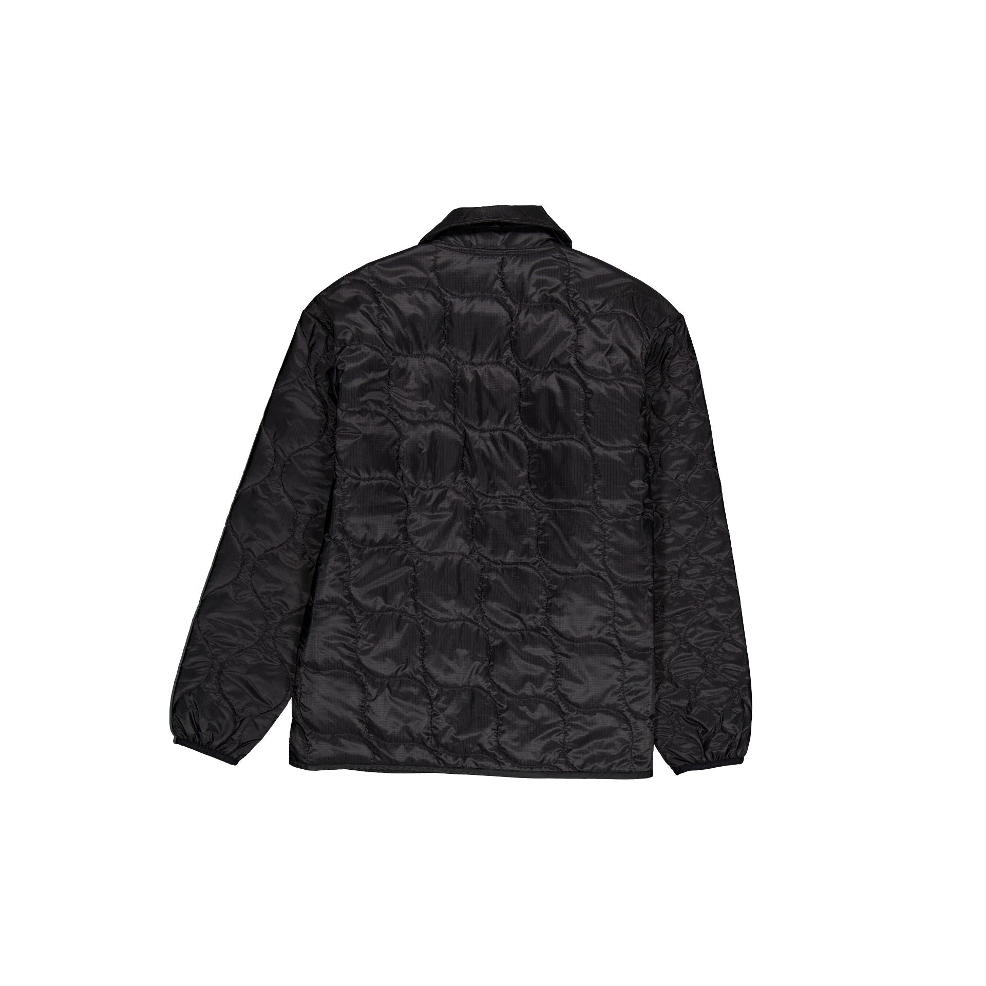 New Era Cap Quilted Button Up Black Jacket - Image 3