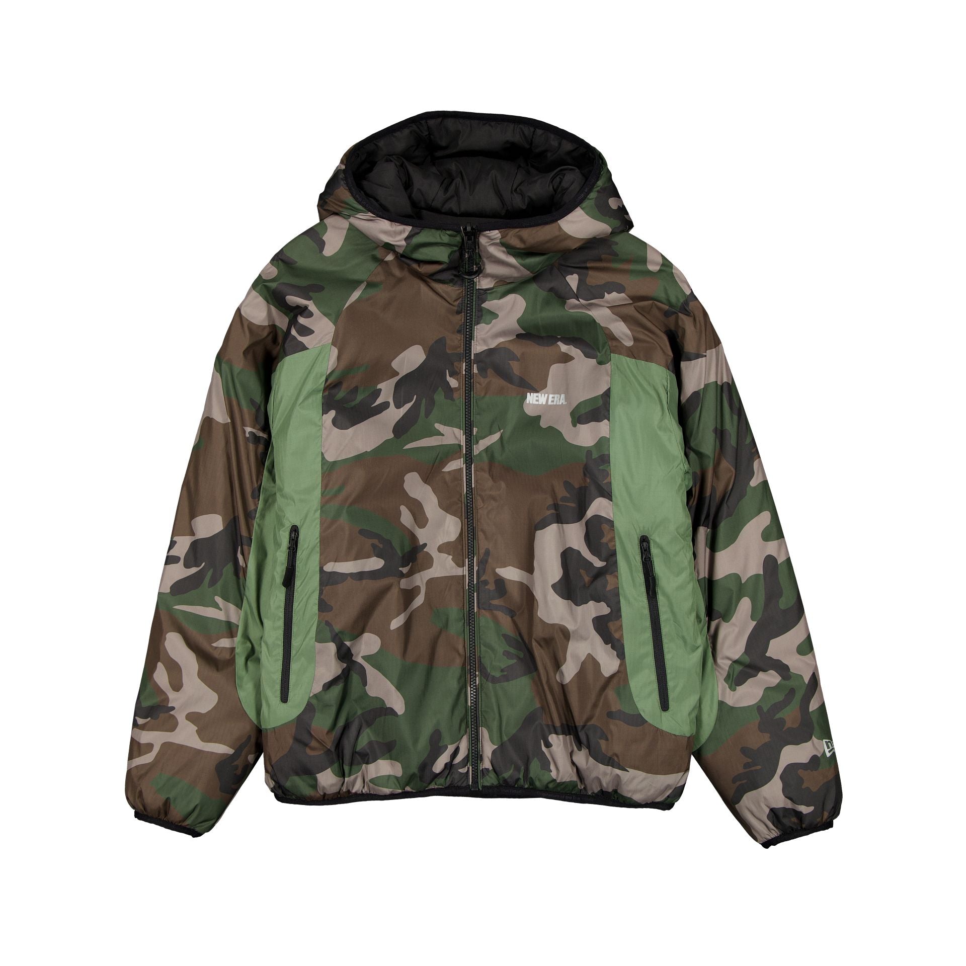 New Era Cap Lightweight Reversible Black Insulated Jacket - Image 2