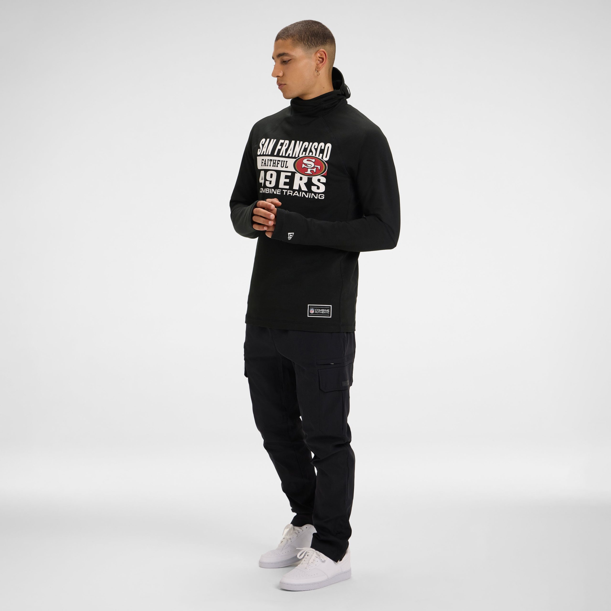 Philadelphia Eagles 2025 Functional Fandom Black Balaclava Hoodie - Image 7