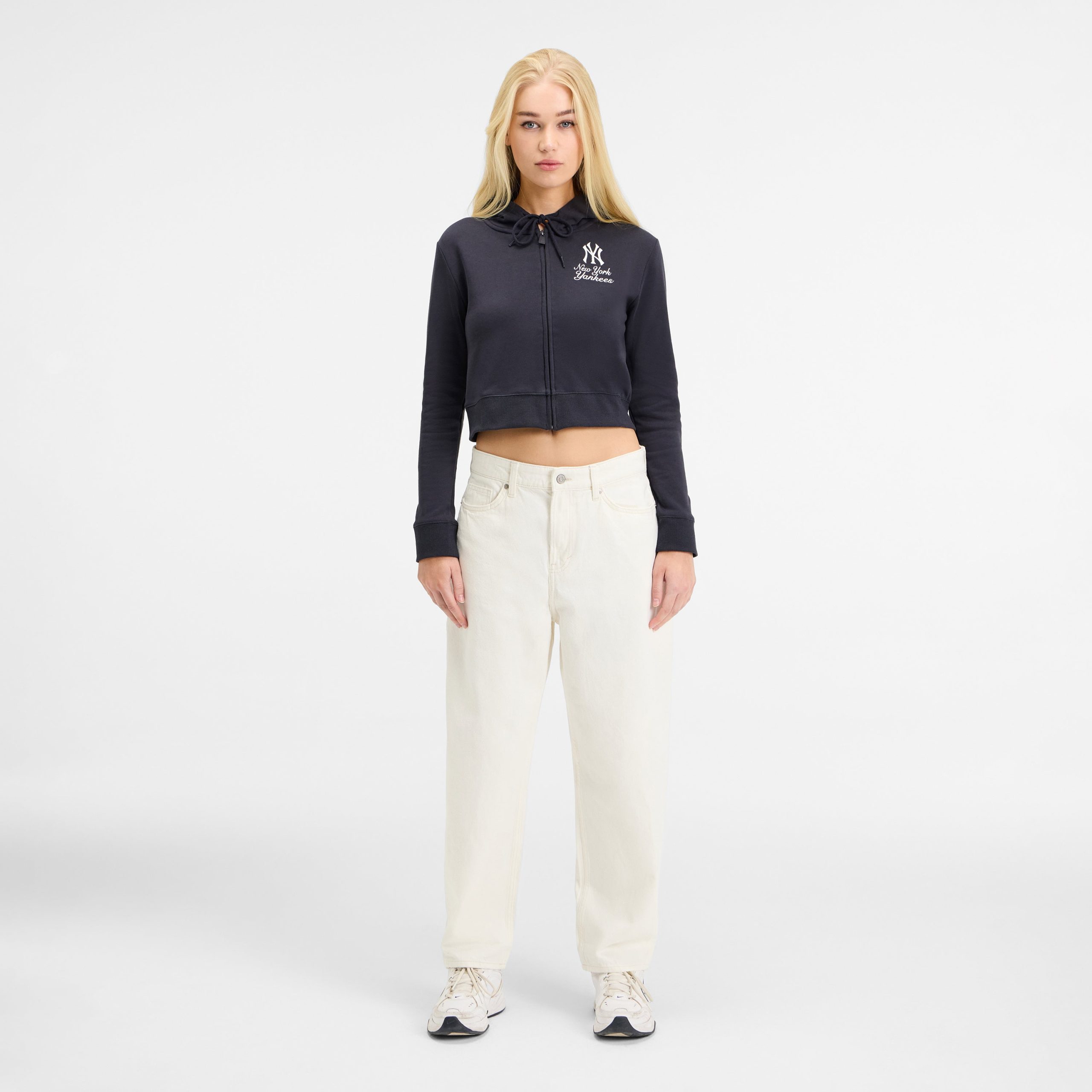 Miami Heat Game Day Cropped Women's Zipper Hoodie - Image 5