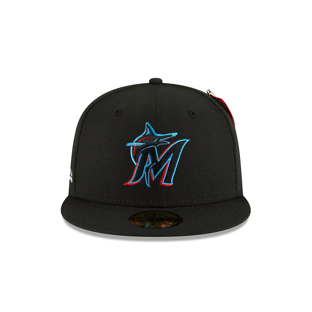 Alpha Industries X Miami Marlins 59FIFTY Fitted Hat - Image 2