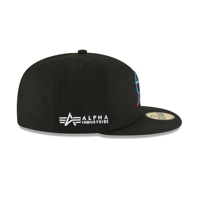 Alpha Industries X Miami Marlins 59FIFTY Fitted Hat - Image 5