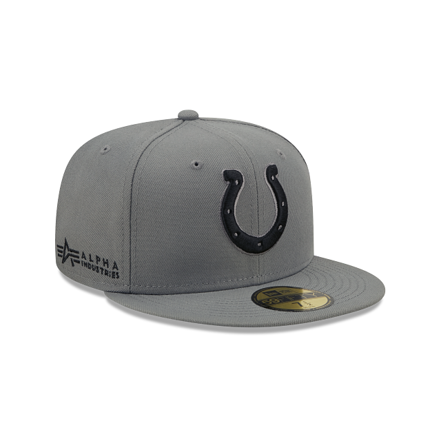Alpha Industries X Indianapolis Colts Gray 59FIFTY Fitted Hat - Image 3