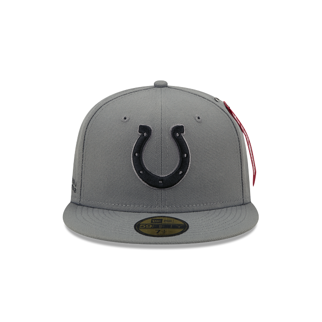 Alpha Industries X Indianapolis Colts Gray 59FIFTY Fitted Hat - Image 2