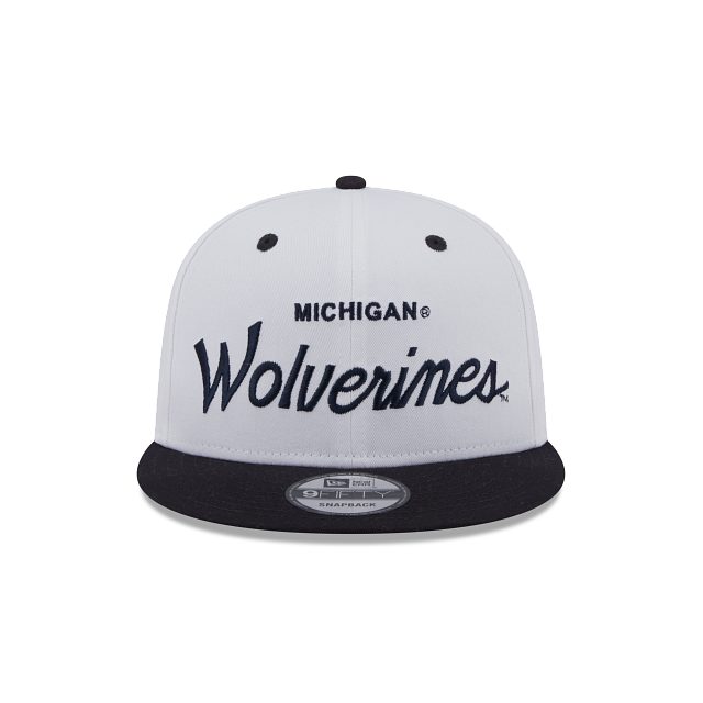 Michigan Wolverines College Vault Script 9FIFTY Snapback Hat - Image 2