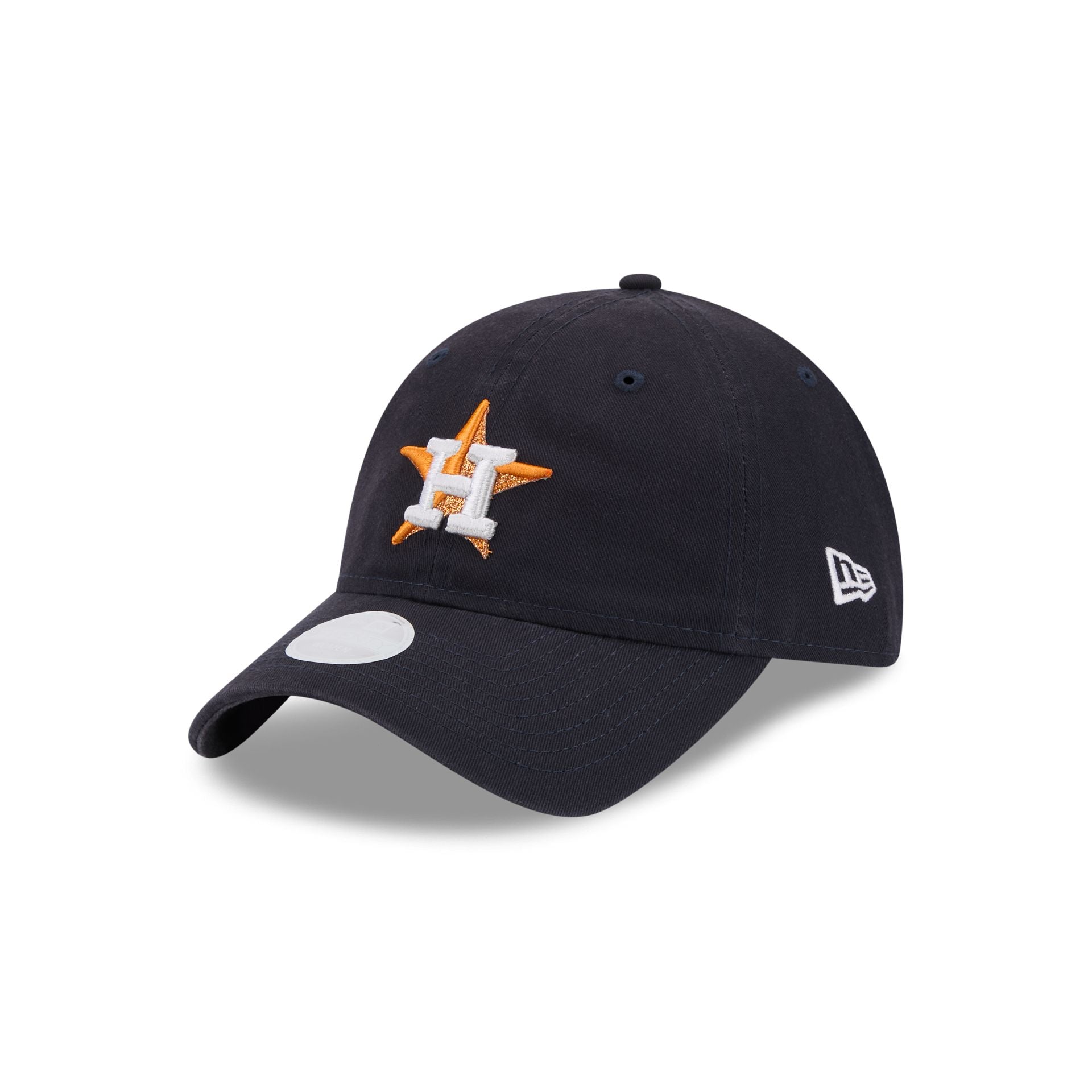 Houston Astros Glitter Logo Women's 9TWENTY Adjustable Hat