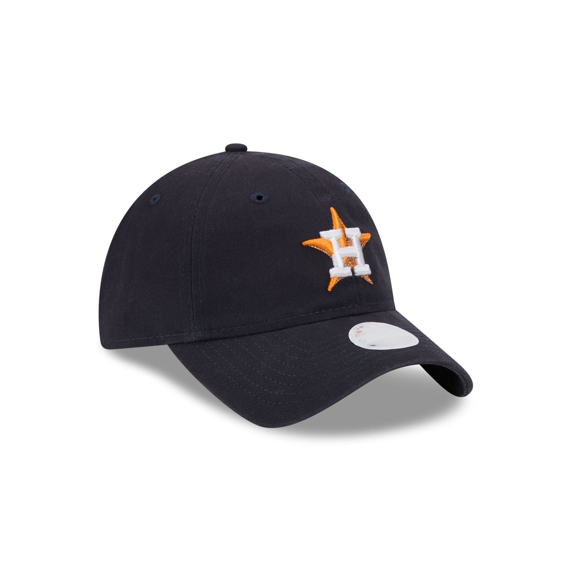 Houston Astros Glitter Logo Women's 9TWENTY Adjustable Hat - Image 3