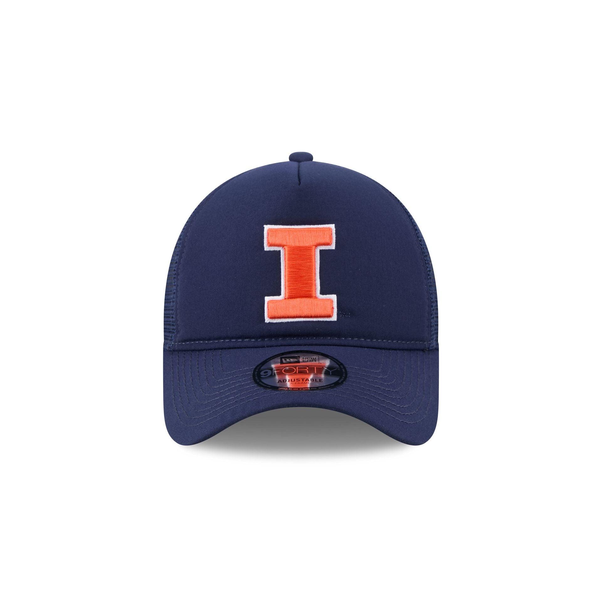 Illinois Fighting Illini Go-To 9FORTY A-Frame Trucker Hat - Image 2