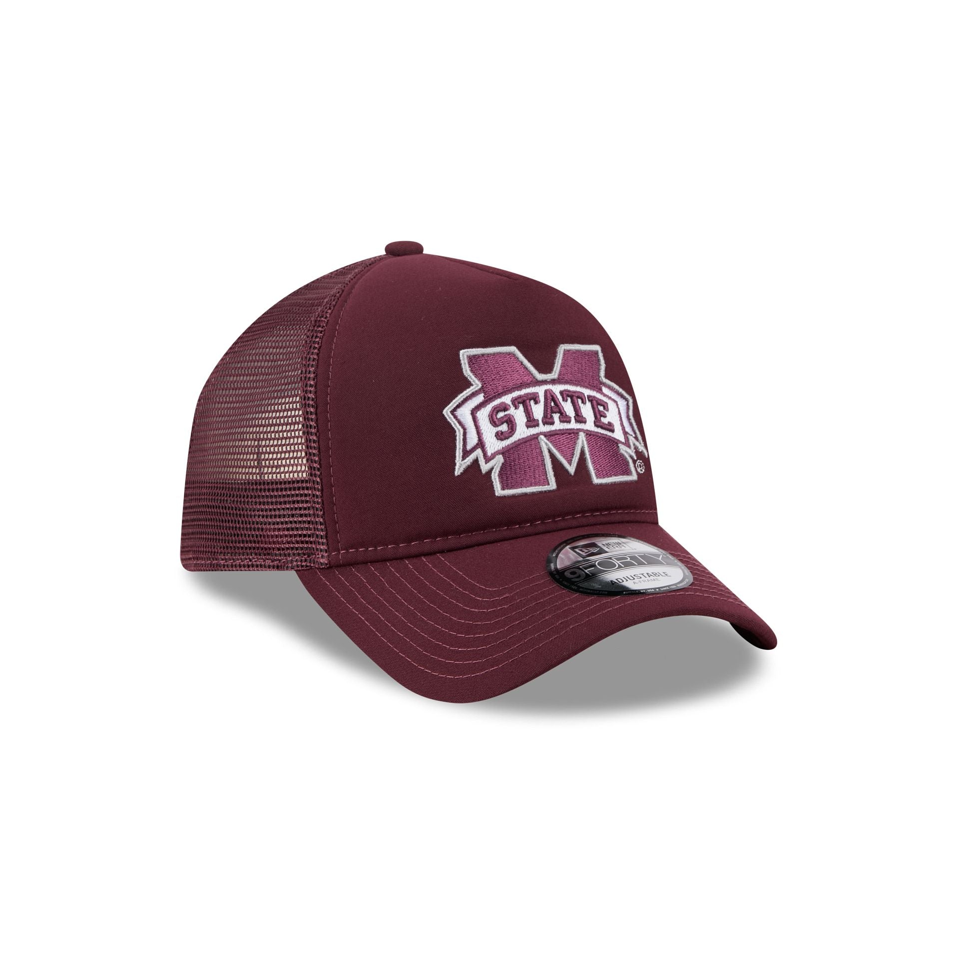 Mississippi State Bulldogs Go-To 9FORTY A-Frame Trucker Hat - Image 3