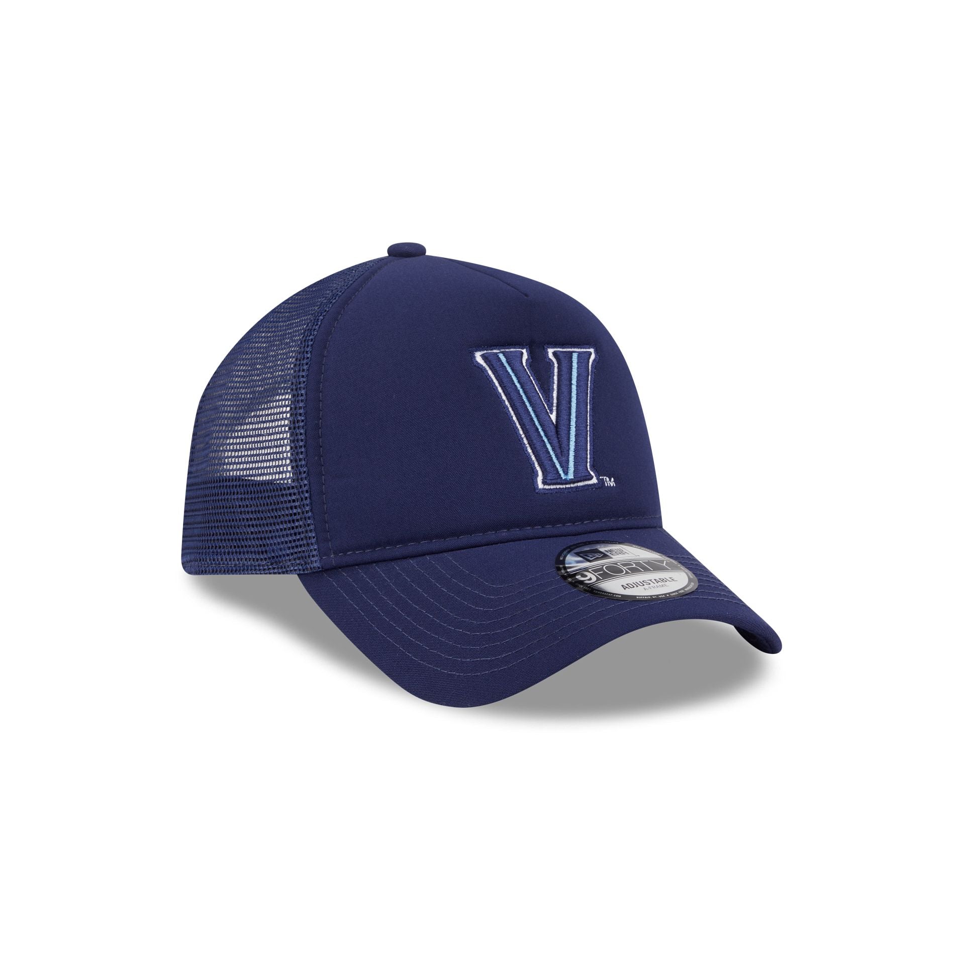 Villanova Wildcats Go-To 9FORTY A-Frame Trucker Hat - Image 3