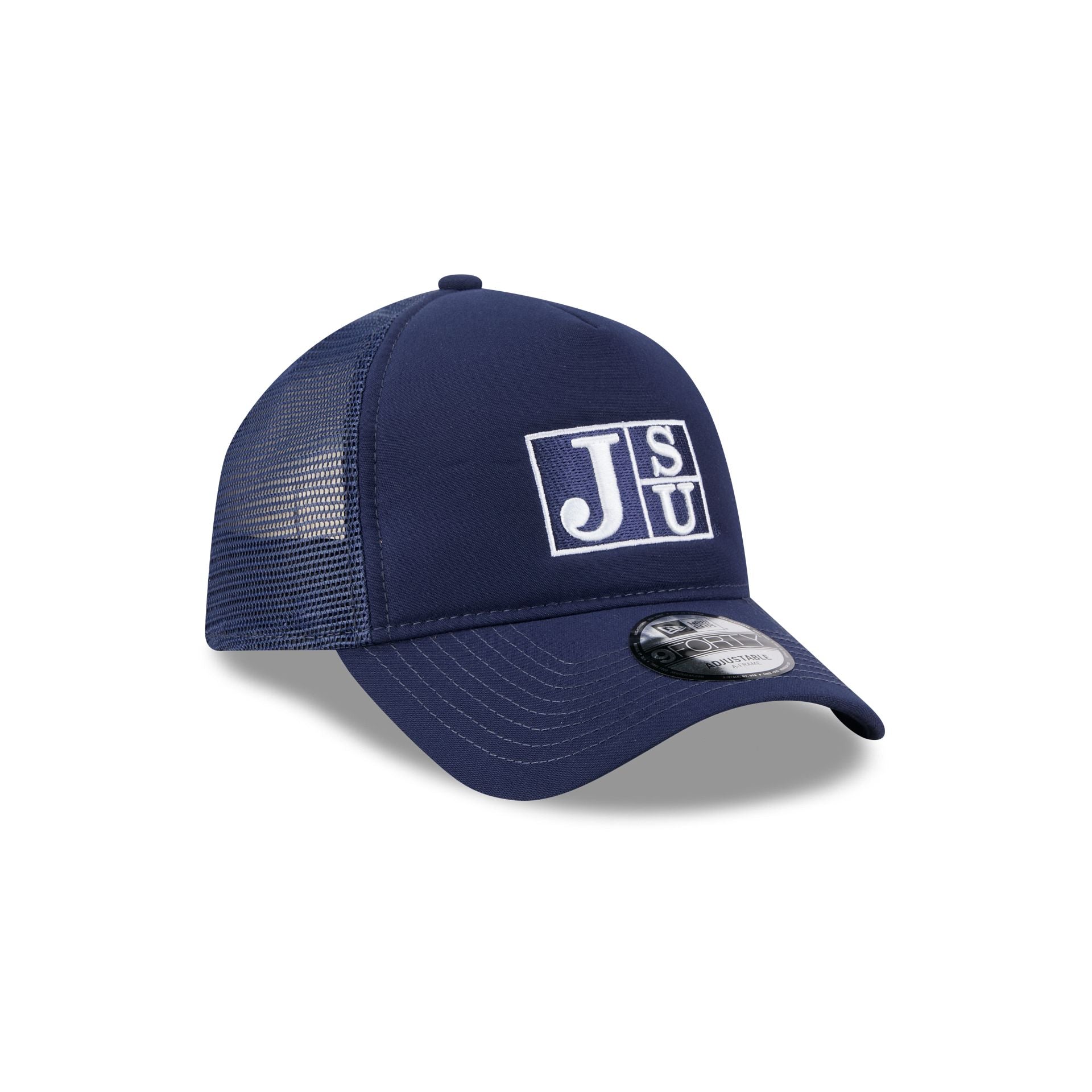 Jackson State Tigers Go-To 9FORTY A-Frame Trucker Hat - Image 3