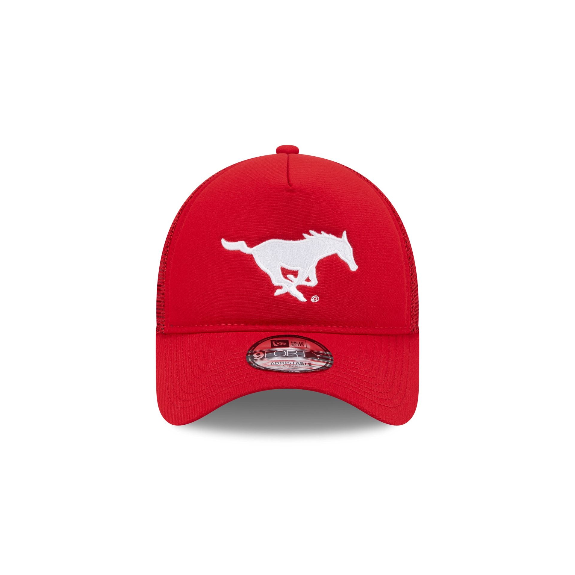 Southern Methodist Mustangs Go-To 9FORTY A-Frame Trucker Hat - Image 2