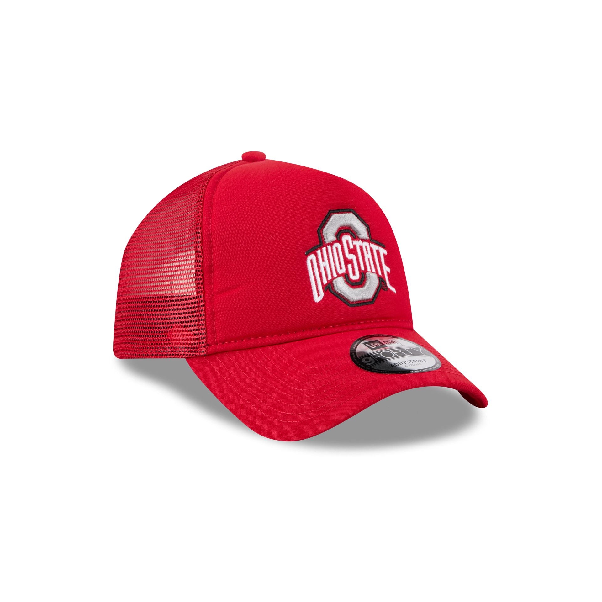 Ohio State Buckeyes Go-To 9FORTY A-Frame Trucker Hat - Image 3