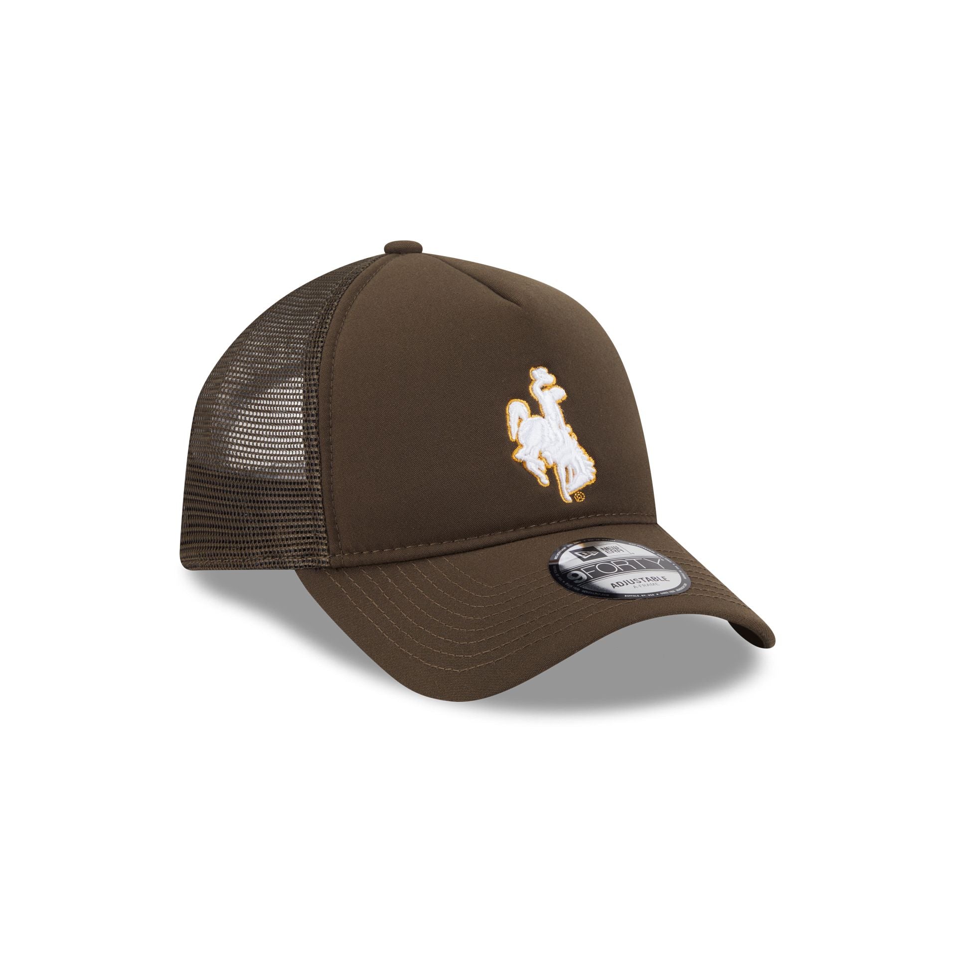 Wyoming Cowboys Go-To 9FORTY A-Frame Trucker Hat - Image 3