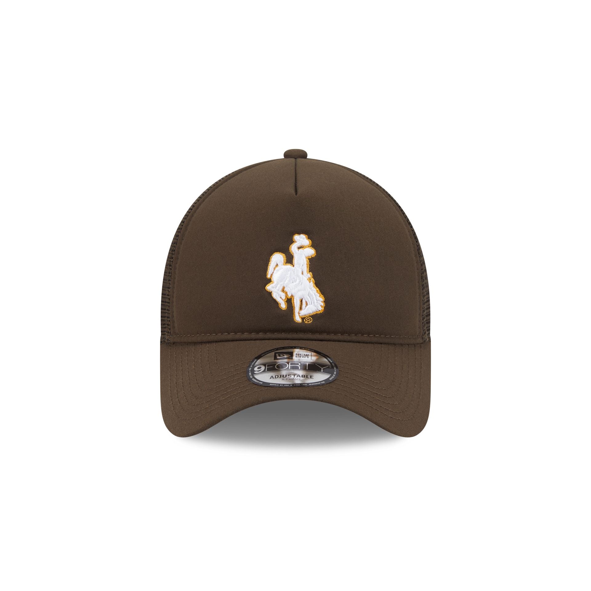 Wyoming Cowboys Go-To 9FORTY A-Frame Trucker Hat - Image 2