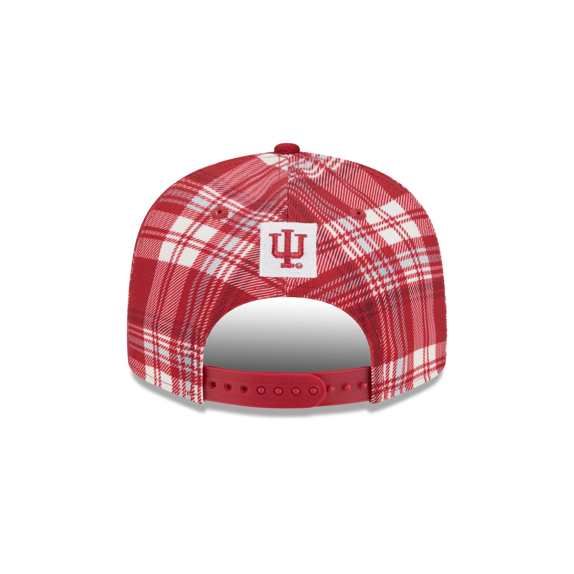 Indiana Hoosiers Plaid 9FIFTY Snapback Hat - Image 6