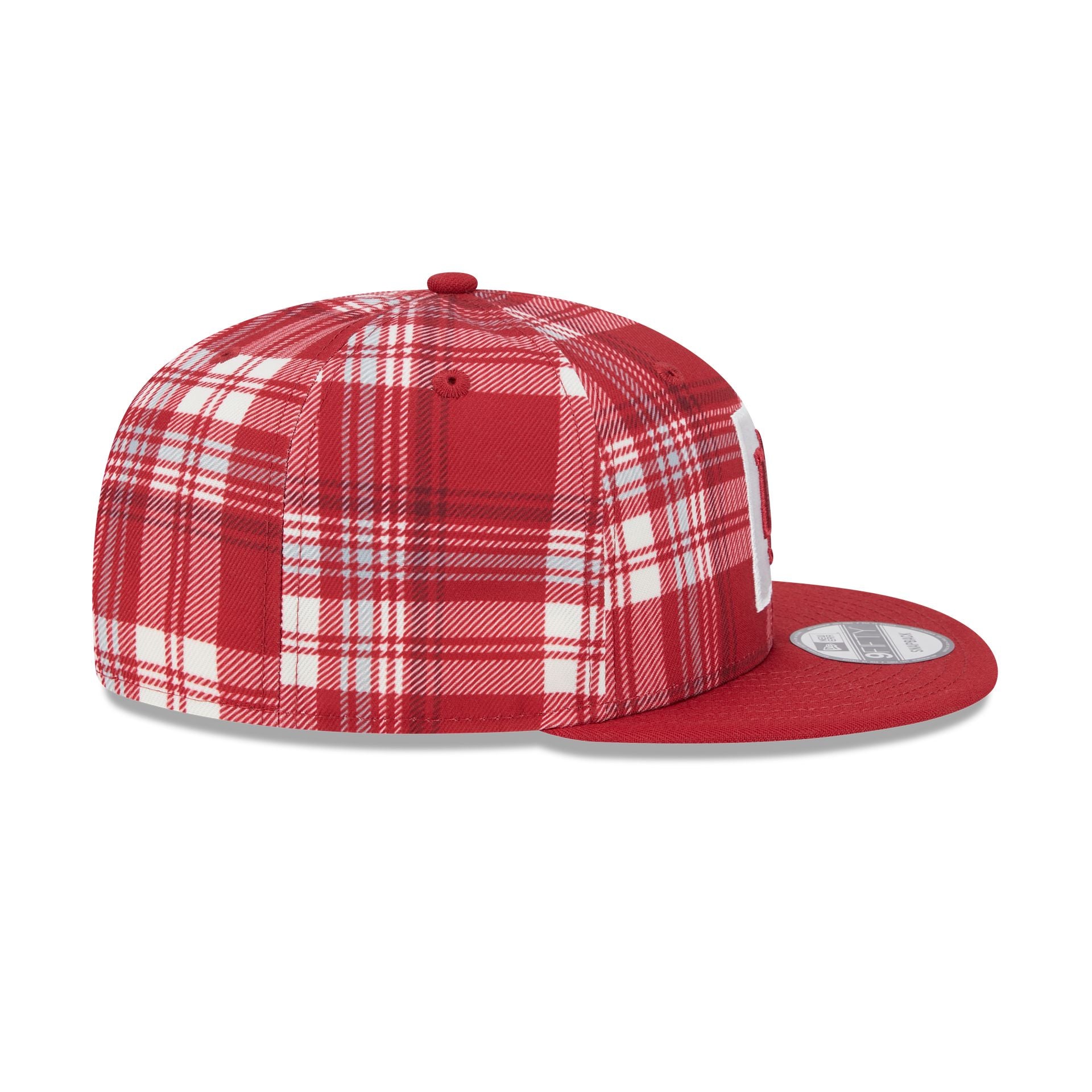 Indiana Hoosiers Plaid 9FIFTY Snapback Hat - Image 5
