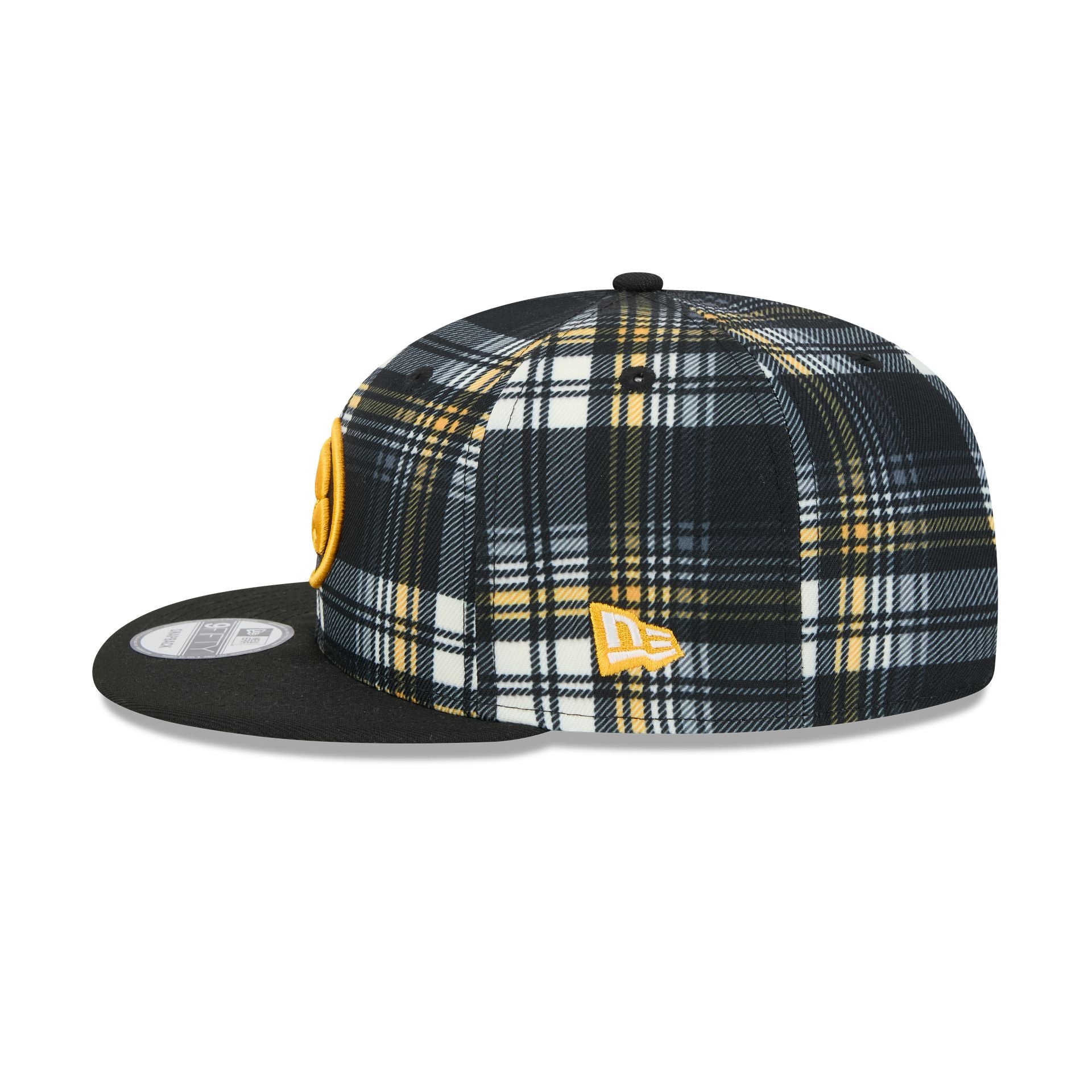Iowa Hawkeyes Plaid 9FIFTY Snapback Hat - Image 4