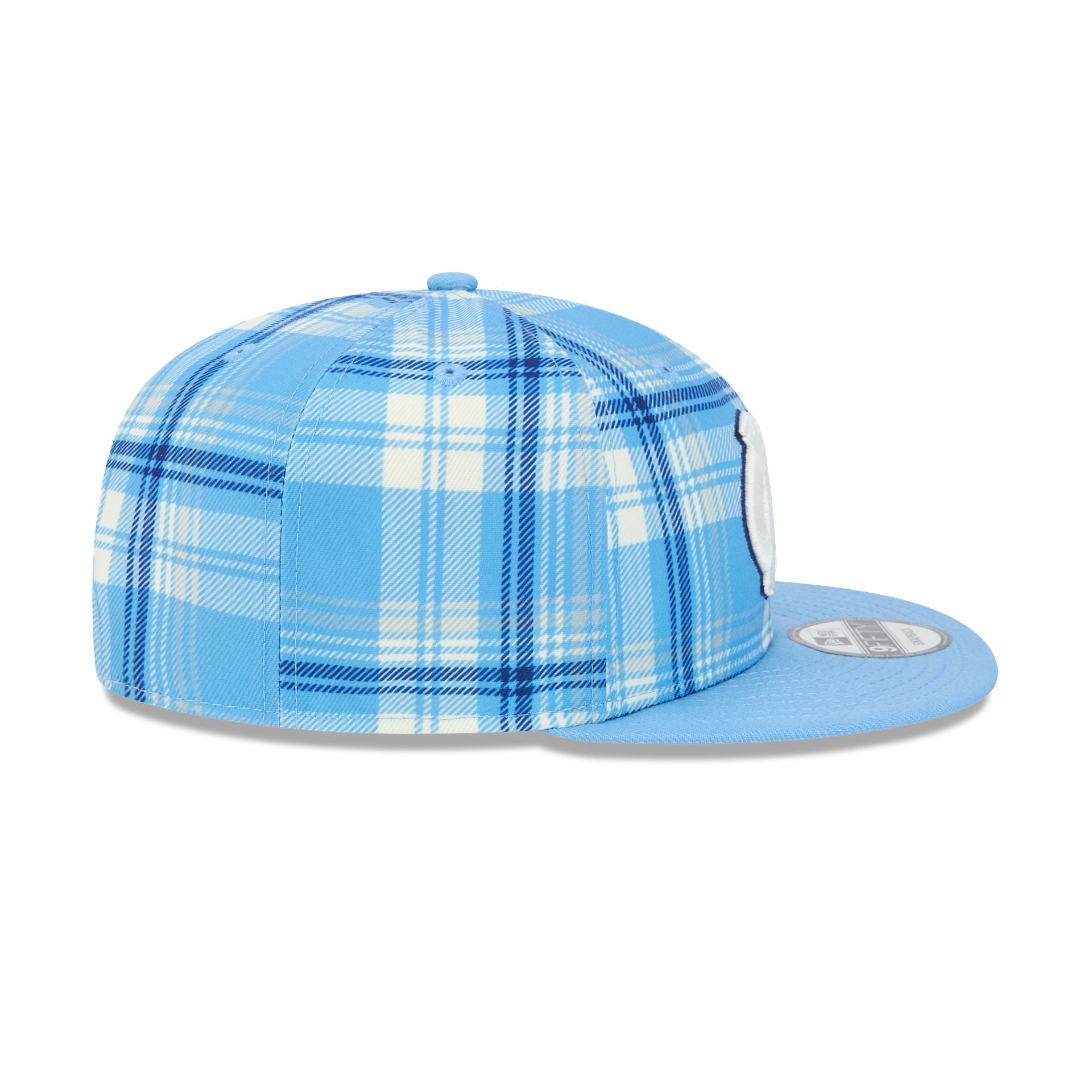 North Carolina University Tar Heels Plaid 9FIFTY Snapback Hat - Image 5