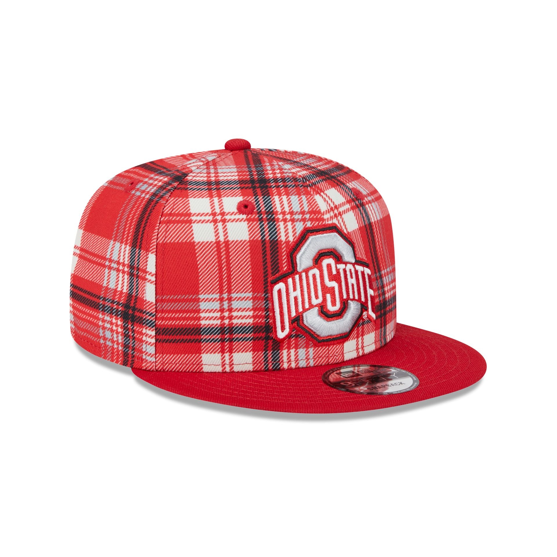 Ohio State Buckeyes Plaid 9FIFTY Snapback Hat - Image 3