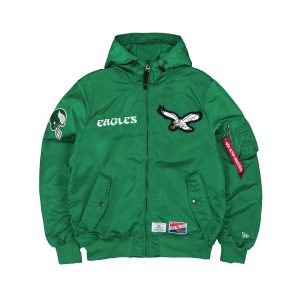 Alpha Industries x Philadelphia Eagles Historic L-2B Hooded Bomber Jacket