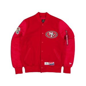 Alpha Industries x San Francisco 49ers MA-1 Wool Varsity Jacket