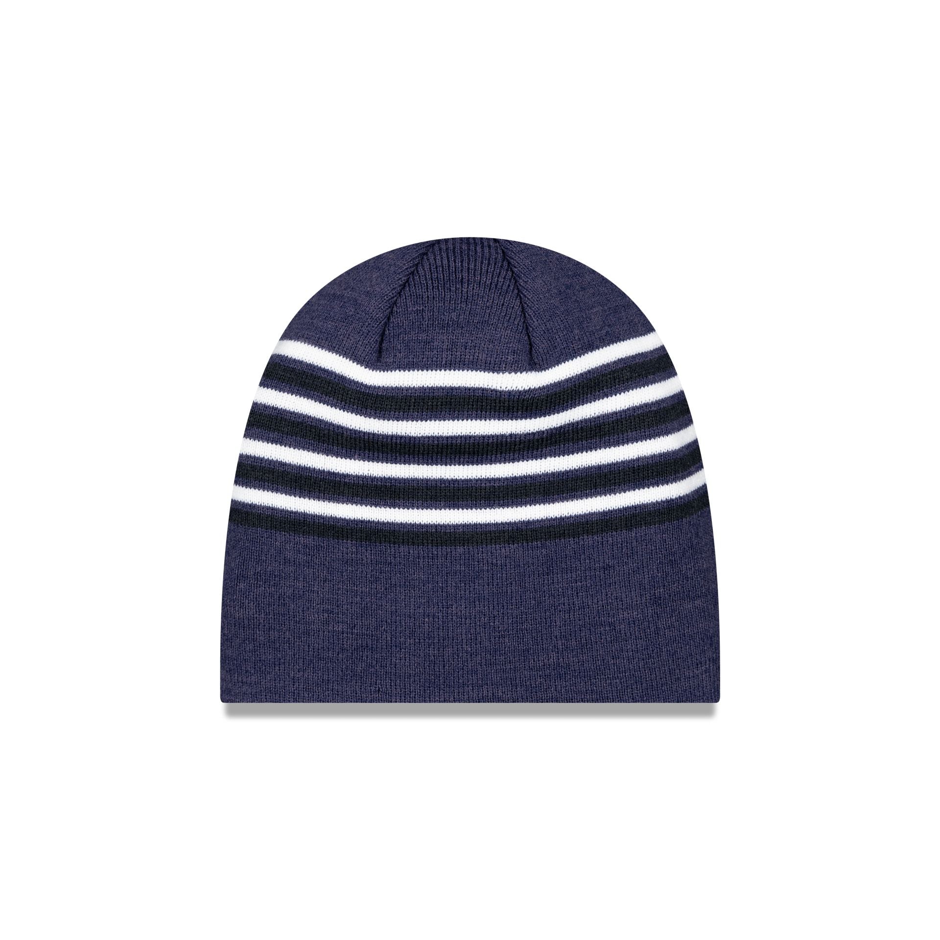 Tottenham Hotspur Stripe Navy Knit Beanie Hat - Image 2
