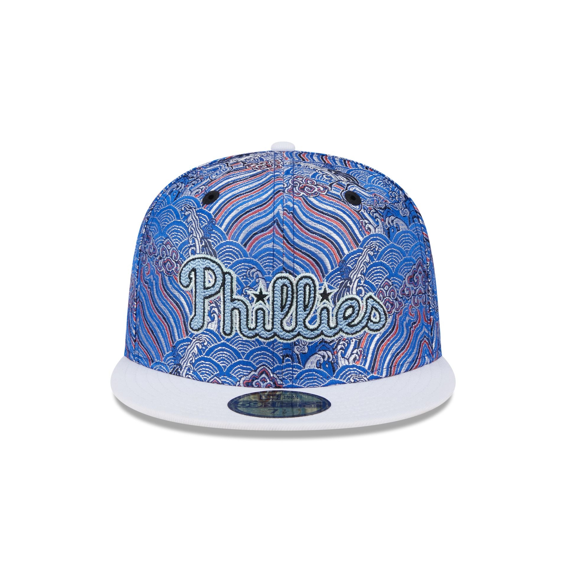 Philadelphia Phillies Wave Fill 59FIFTY Fitted Hat - Image 2