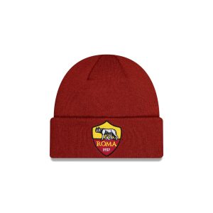 AS Roma Red Cuff Knit Hat