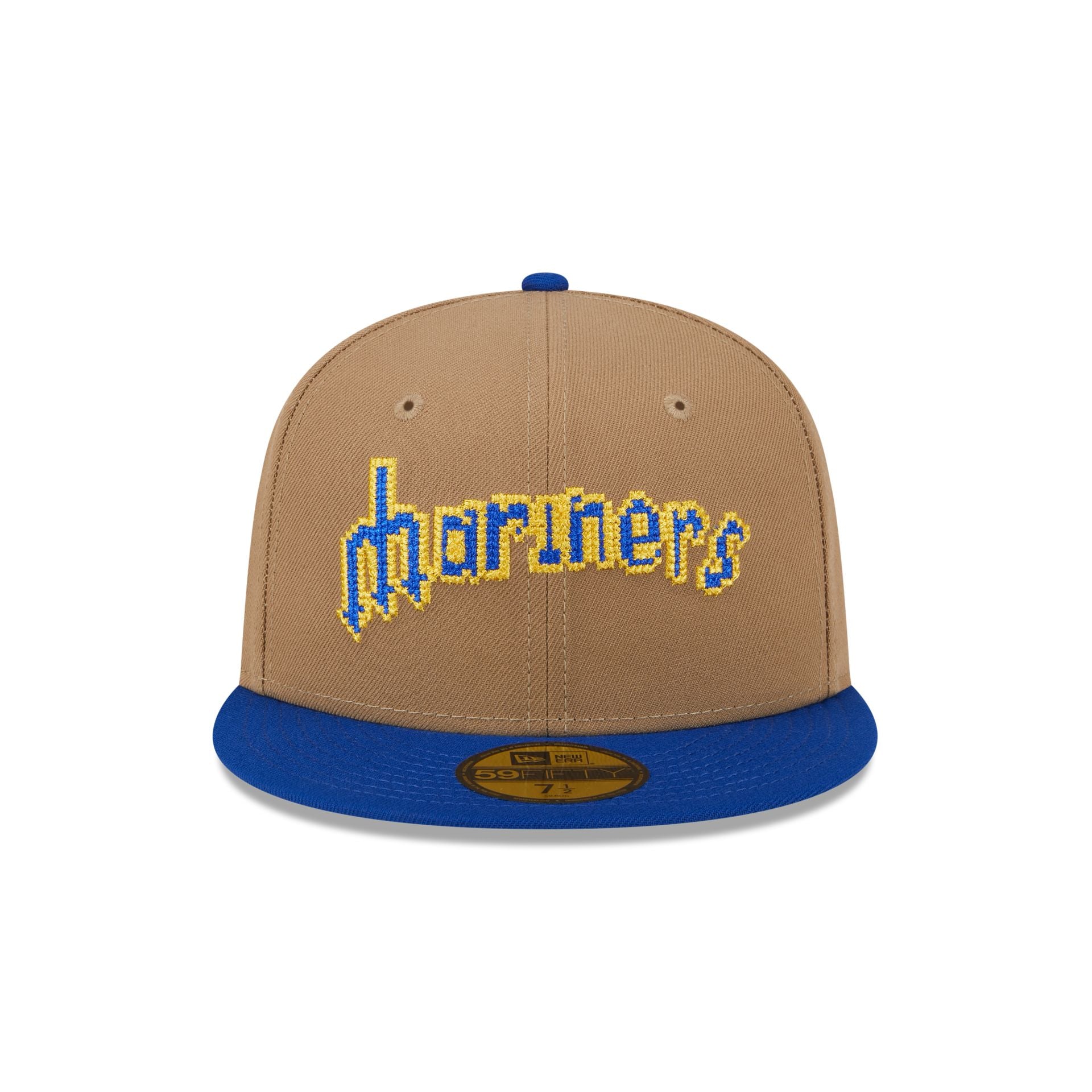 Seattle Mariners Classic 8-Bit Wordmark 59FIFTY Fitted Hat - Image 2