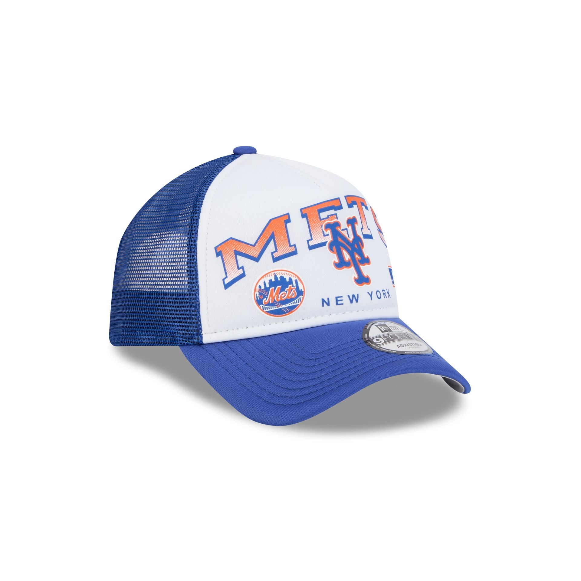 New York Mets Sport Classics 9FORTY A-Frame Trucker Hat - Image 3