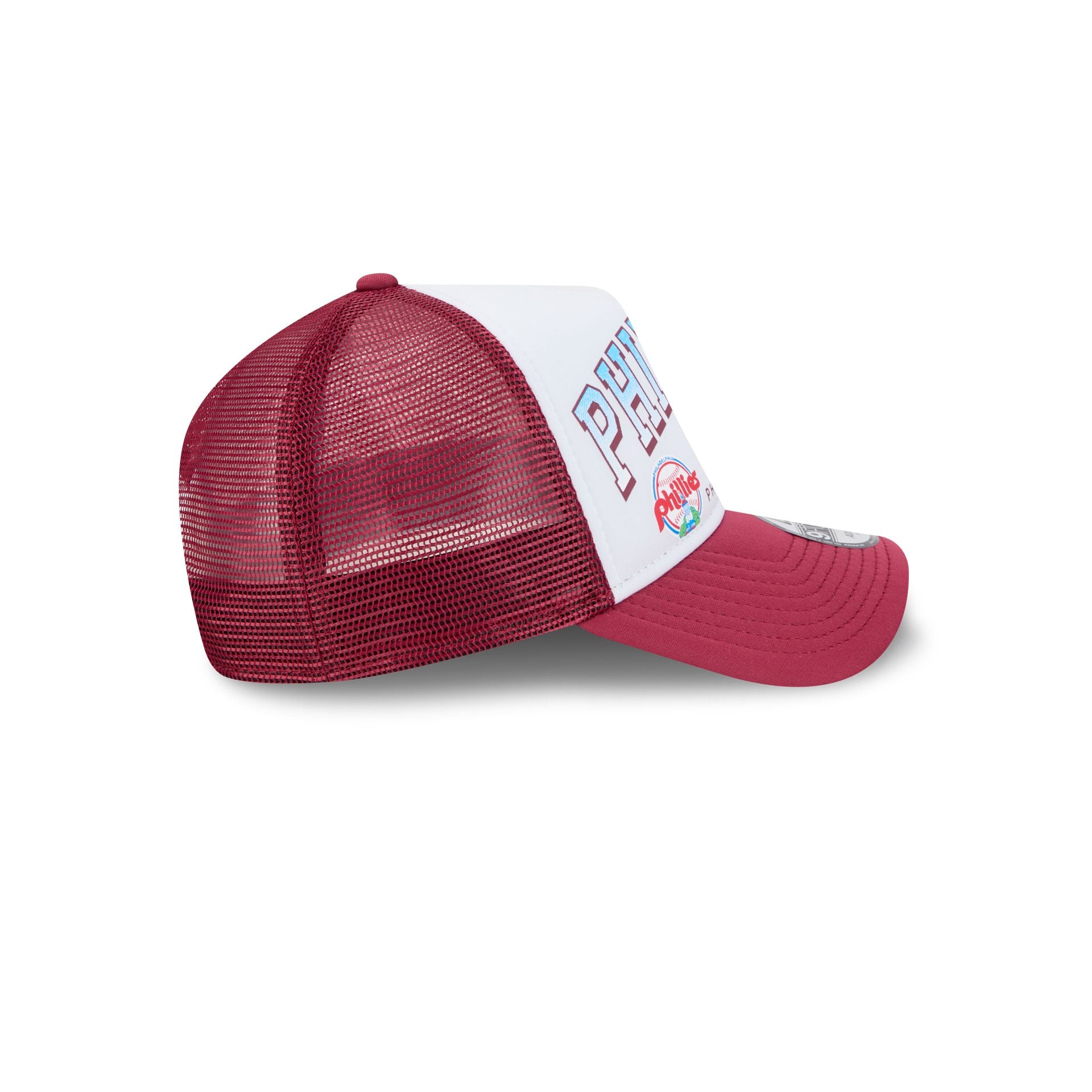 Philadelphia Phillies Sport Classics 9FORTY A-Frame Trucker Hat - Image 5