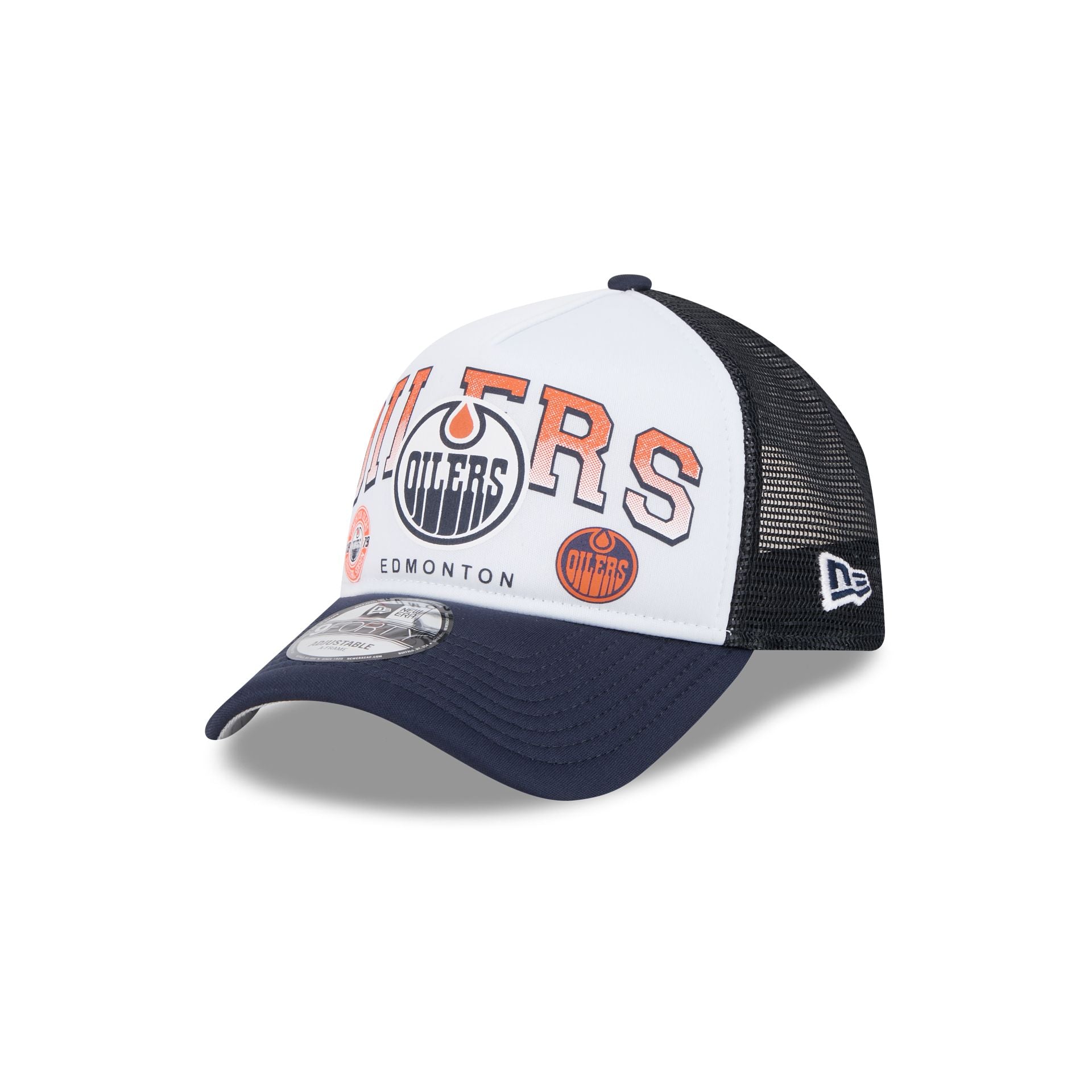 Edmonton Oilers Sport Classics 9FORTY A-Frame Trucker Hat