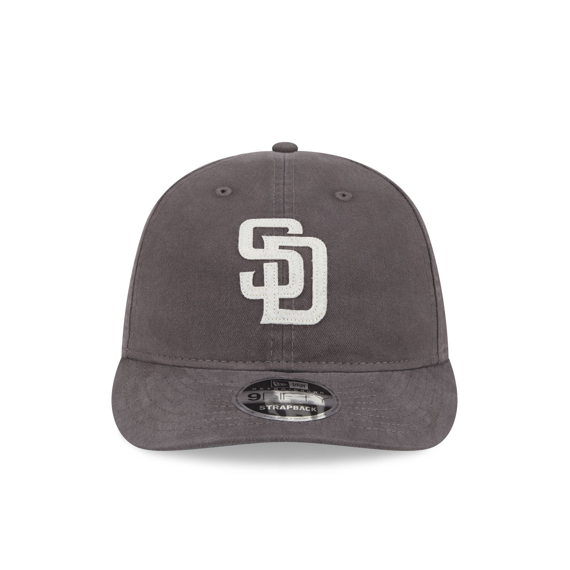 San Diego Padres Canvas Felt Retro Crown 9FIFTY Strapback Hat - Image 2