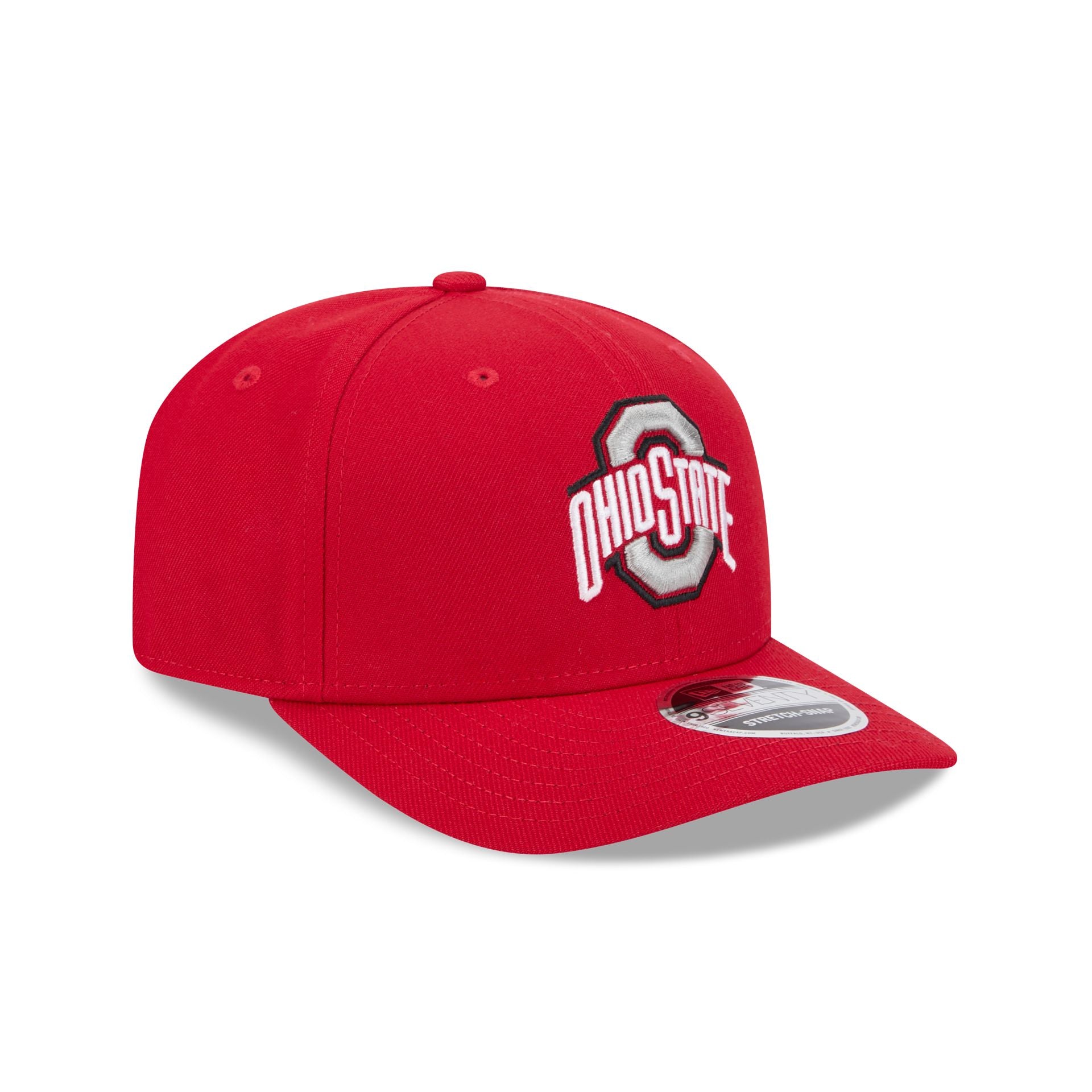 Ohio State Buckeyes Basic Red 9SEVENTY Stretch-Snap Hat - Image 3