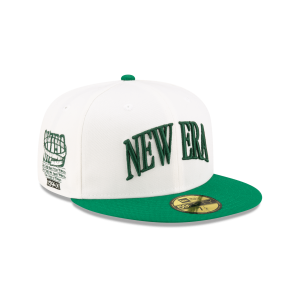 Sized College White 59FIFTY Fitted Hat