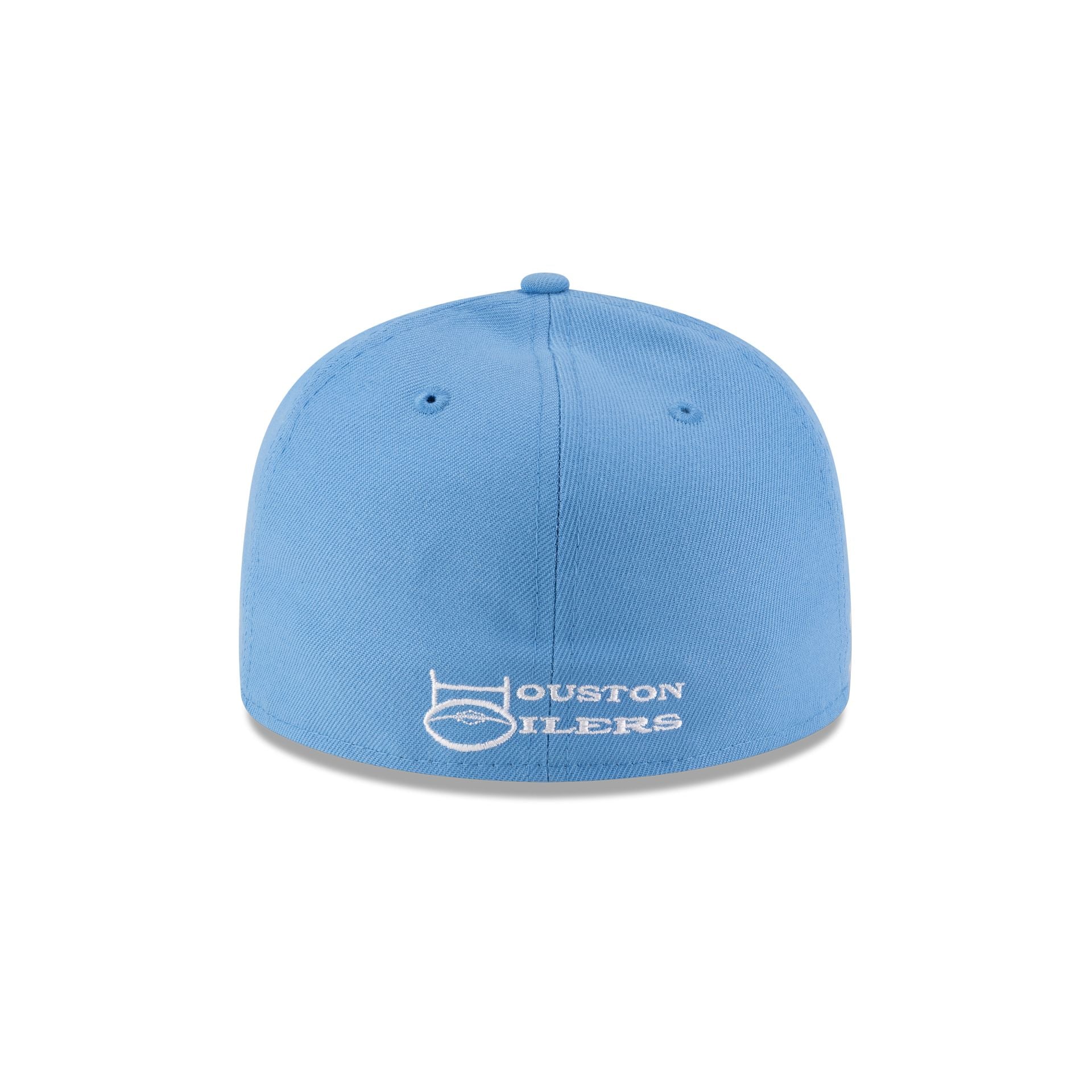 Oilers Basic Sky Blue 59FIFTY Fitted Hat - Image 6