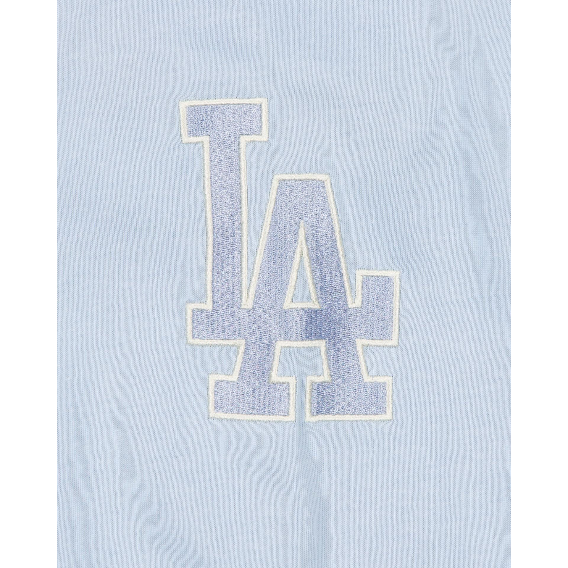 Los Angeles Dodgers Pale Blue Script Long Sleeve Rugby Shirt - Image 3