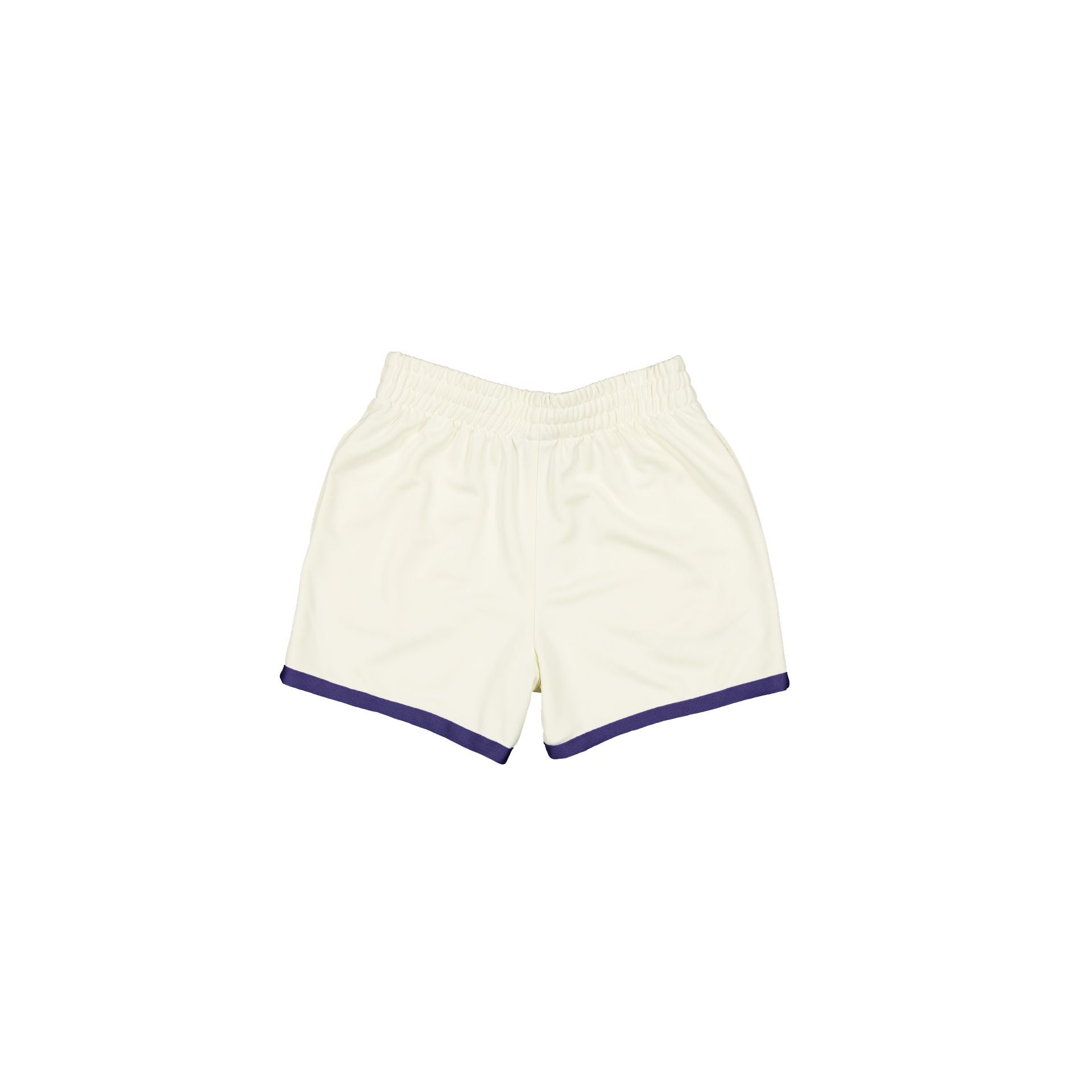 Los Angeles Lakers Off White Logo Shorts - Image 2