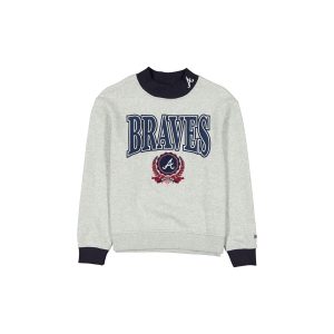 Atlanta Braves Throwback Prep Women's Mockneck Sweatshirt