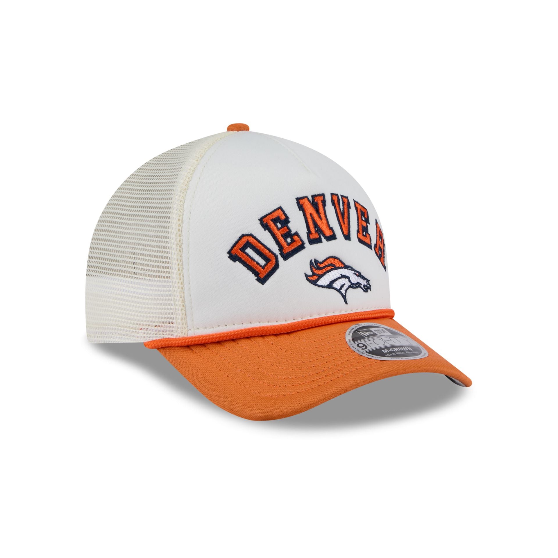 Denver Broncos Chrome Arch 9FORTY M-Crown A-Frame Trucker Hat - Image 3