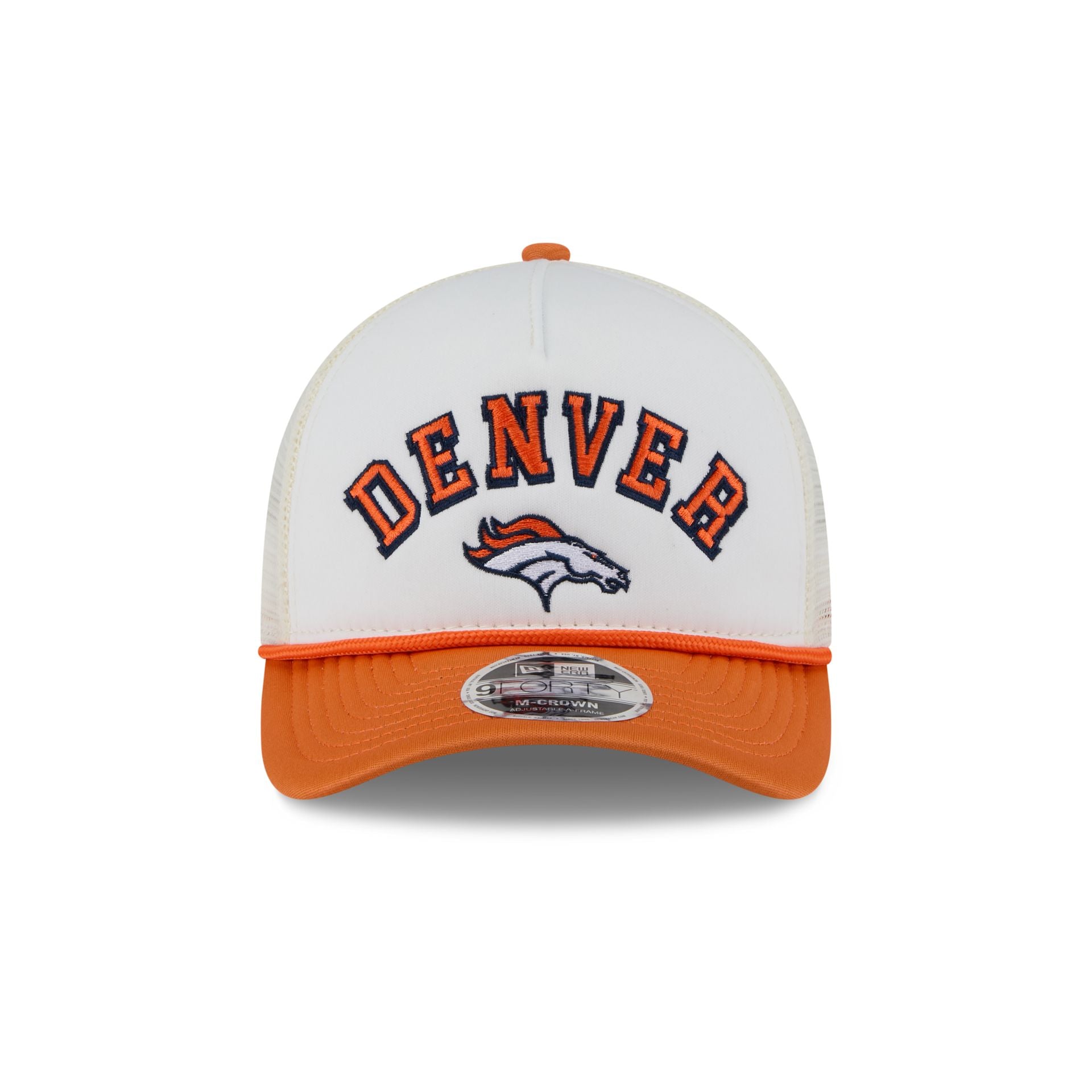 Denver Broncos Chrome Arch 9FORTY M-Crown A-Frame Trucker Hat - Image 2