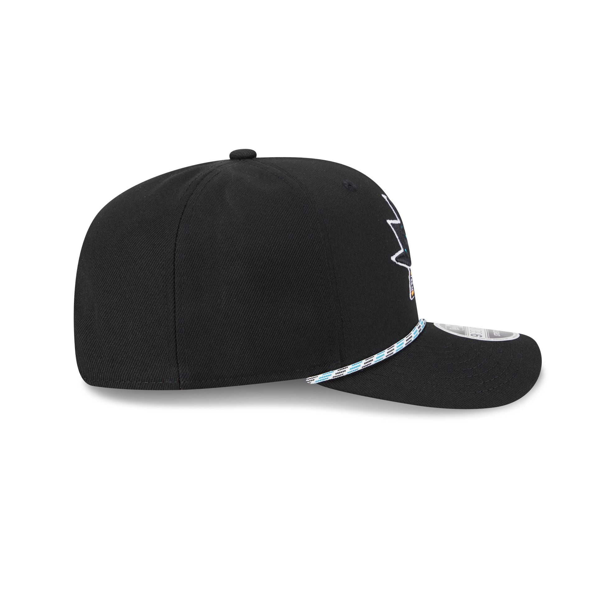 San Jose Sharks Multicolor Rope 9SEVENTY Stretch-Snap Hat - Image 5