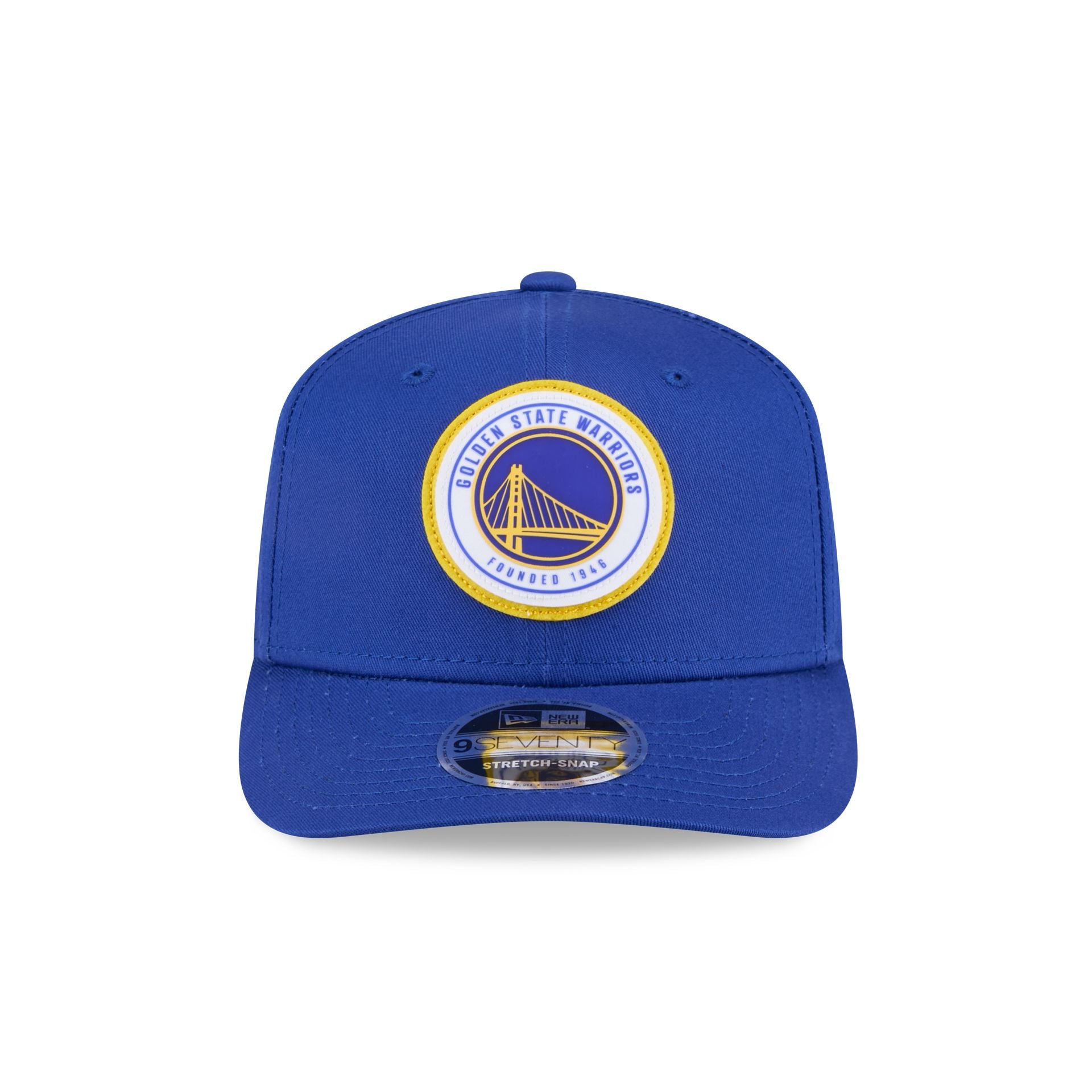Golden State Warriors Circle Patch 9SEVENTY Stretch-Snap Hat - Image 2