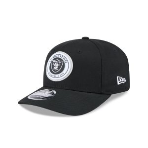 Las Vegas Raiders Circle Patch 9SEVENTY Stretch-Snap Hat