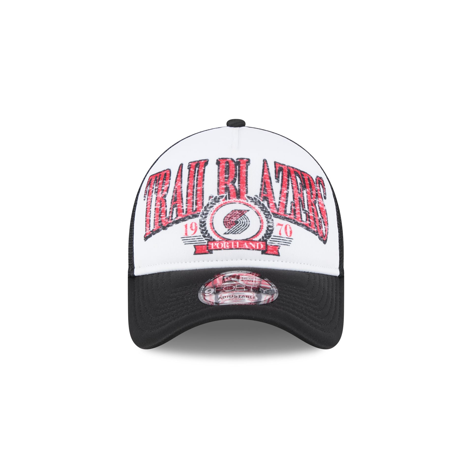 Portland Trail Blazers Distressed 9FORTY A-Frame Trucker Hat - Image 2