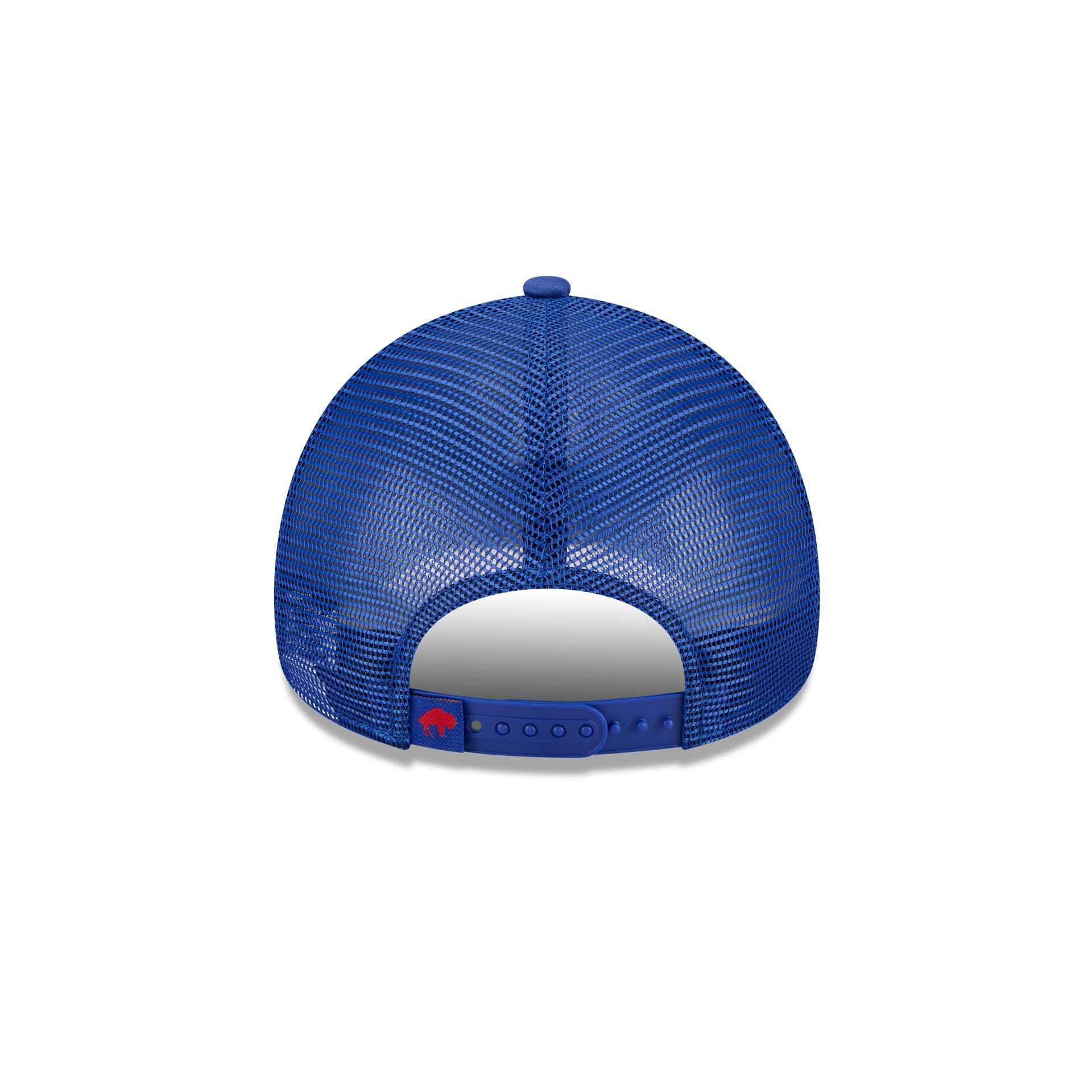 Buffalo Bills Distressed 9FORTY A-Frame Trucker Hat - Image 6