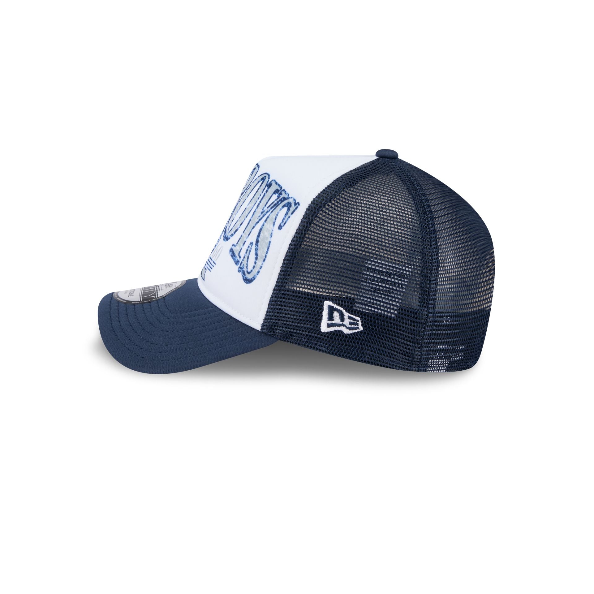 Dallas Cowboys Distressed 9FORTY A-Frame Trucker Hat - Image 4