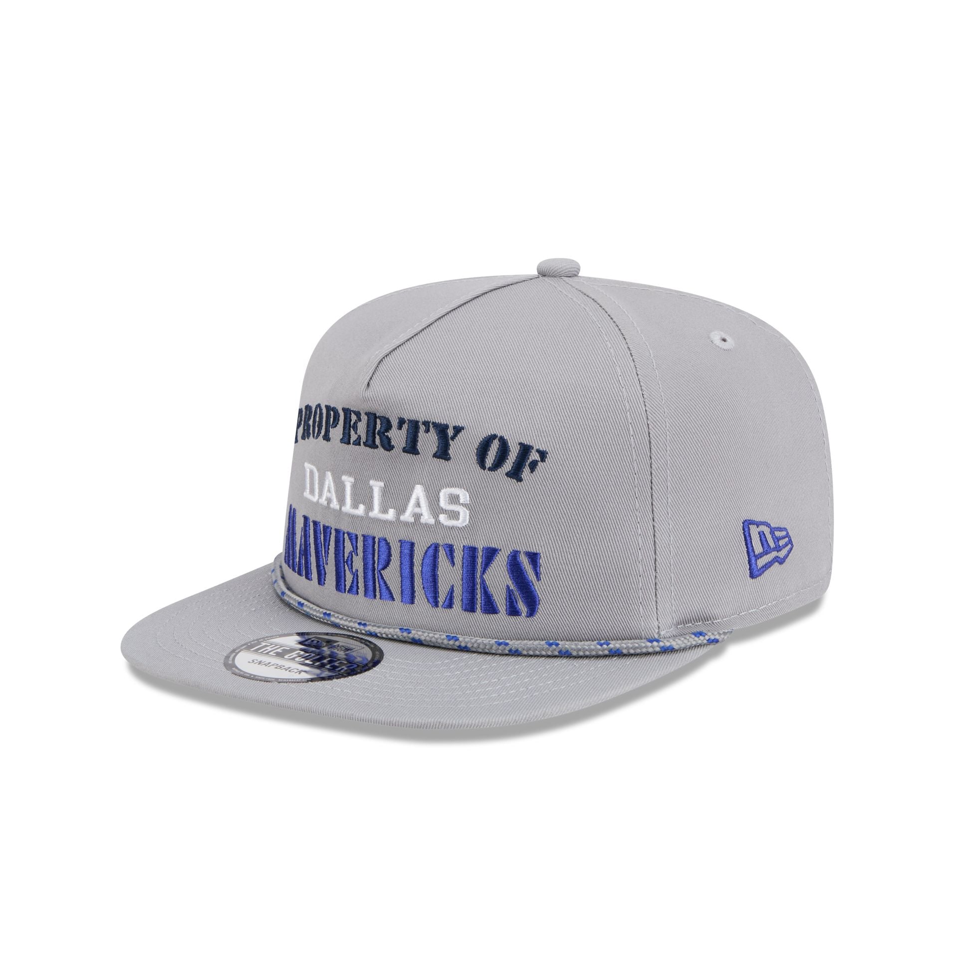 Dallas Mavericks Vintage Gray Rope Golfer Hat - Image 3